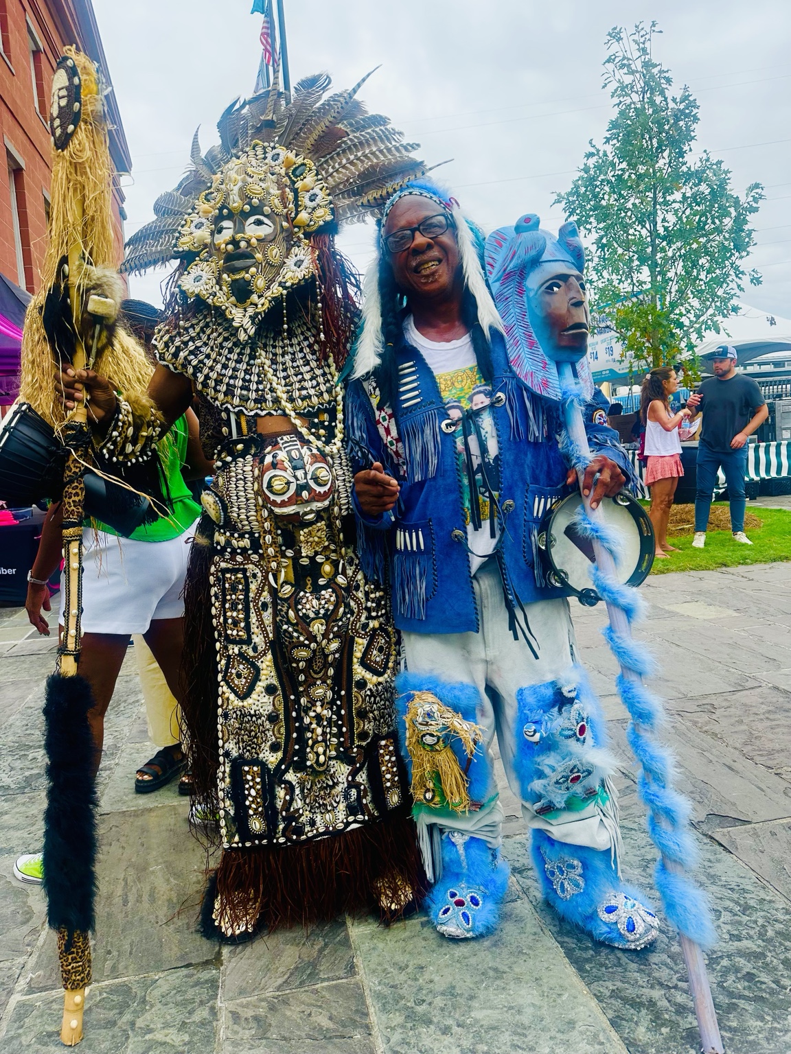 Big Chief Al in a hand-sewn ceremonial suit