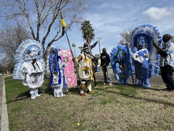 A gathering of Mardi Gras Indian culture bearers